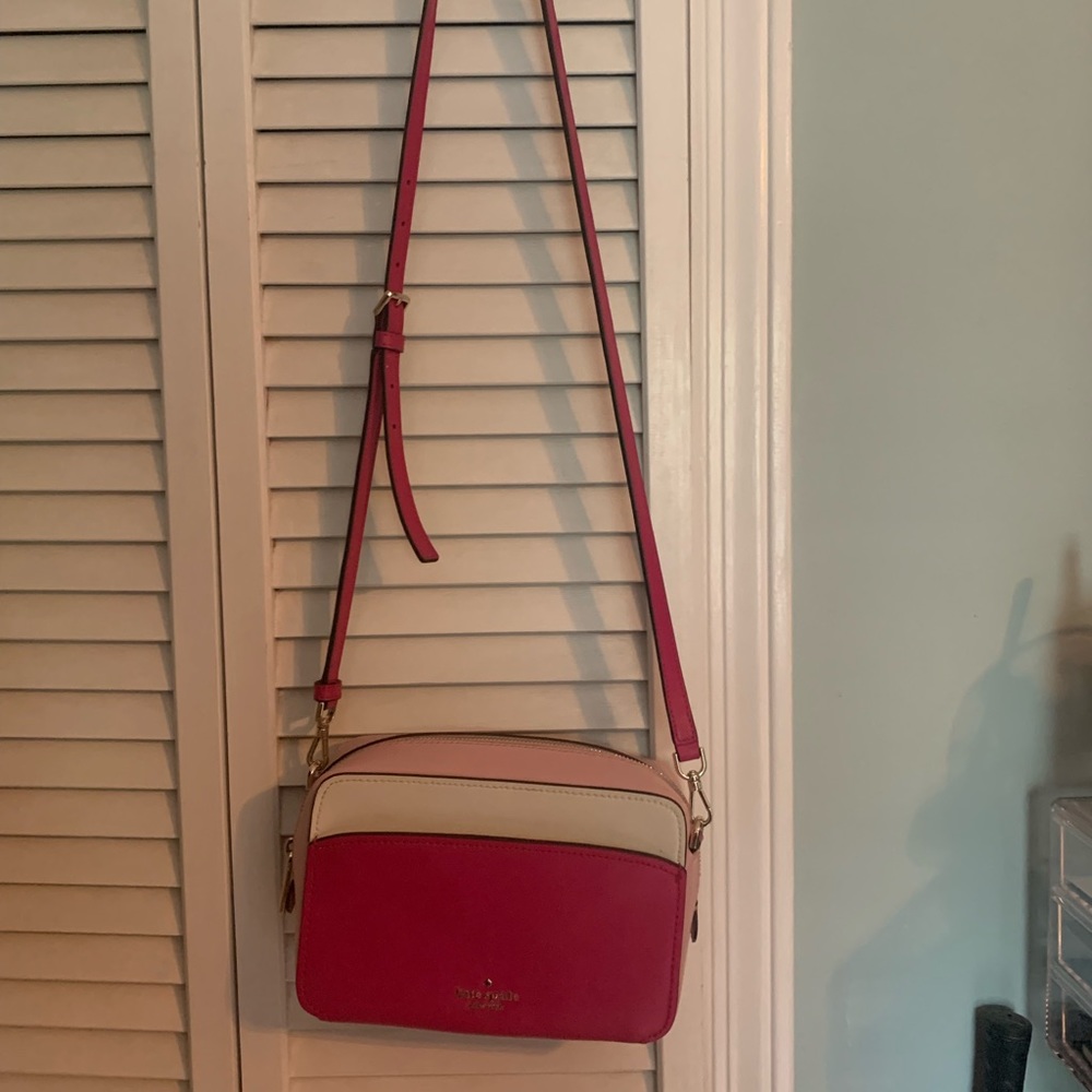 Kate Spade Lauryn Colorblock Camera Bag Pink Multi